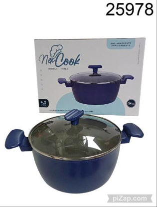 Imagen de CACEROLA ANTIADHERENTE NEX COOK 4.2LTS  3.26